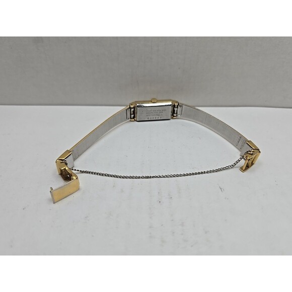 Vintage Pulsar by Seiko Tank Watch Womens Gold Tone Diamond New Battery Sz Small - Picture 9 of 12